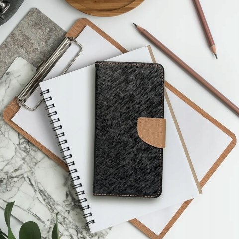 Etui z klapką / Kabura FANCY Book do Samsung Galaxy A26 czarno złoty