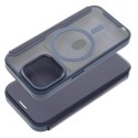 Etui z klapką Smart Mag do Apple iPhone 15 Pro niebieski