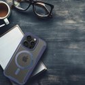 Etui z klapką Smart Mag do Apple iPhone 15 Pro niebieski