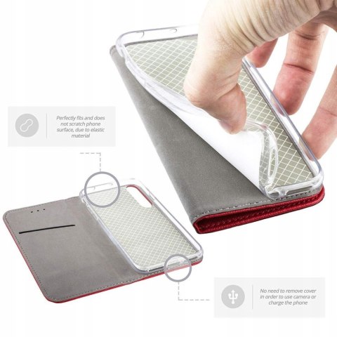 Etui z klapką SmartMagnet do Samsung Galaxy M14 złoty