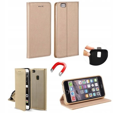 Etui z klapką SmartMagnet do Samsung Galaxy M14 złoty