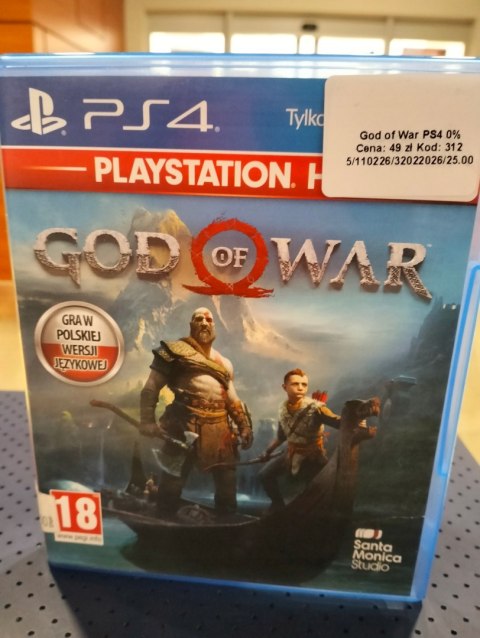 GRA PS4 GOD OF WAR PlayStation 4 (PS4) pudełkowa