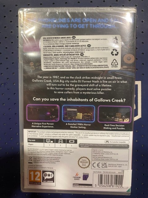 Killer Frequency Nintendo Switch pudełkowa