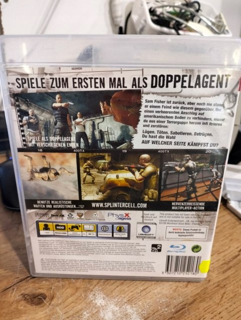 Tom Clancy's Splinter Cell: Double Agent PlayStation 3 (PS3) pudełkowa