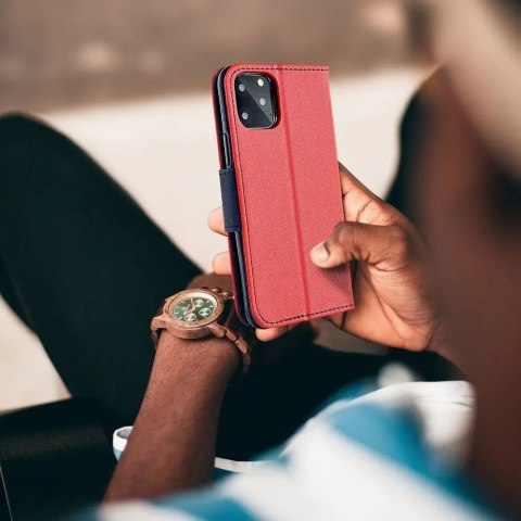 Etui z klapką Fancy Book do Samsung Galaxy M23 czerwony
