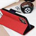 Etui z klapką Fancy Book do Samsung Galaxy M23 czerwony