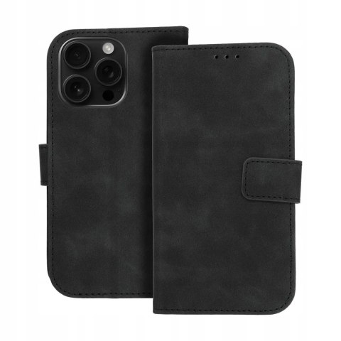 Etui z klapką / Kabura TENDER Book do Apple iPhone 16 Pro czarne
