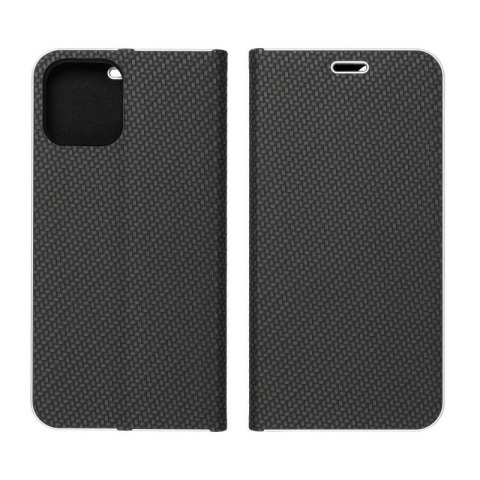 Etui z klapką Luna Book Carbon do Samsung Galaxy S9 czarny