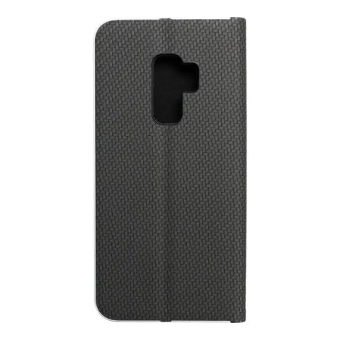 Etui z klapką Luna Book Carbon do Samsung Galaxy S9 czarny