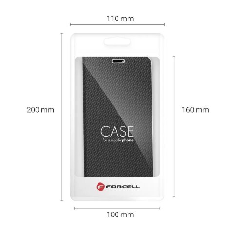 Etui z klapką Luna Book Carbon do Samsung Note 20 Plus / ULTRA czarny