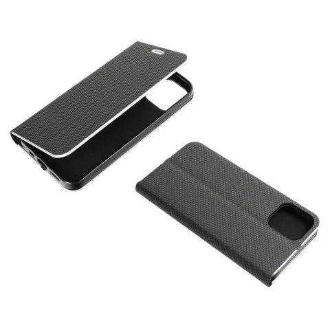 Etui z klapką Luna Book Carbon do Samsung Note 20 Plus / ULTRA czarny