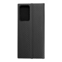 Etui z klapką Luna Book Carbon do Samsung Note 20 Plus / ULTRA czarny