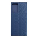 Etui z klapką Luna Book Carbon do Samsung Note 20 Plus/ULTRA niebieski