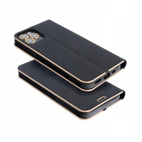 Etui z klapką Luna Book Gold do Samsung Galaxy A50 czarny