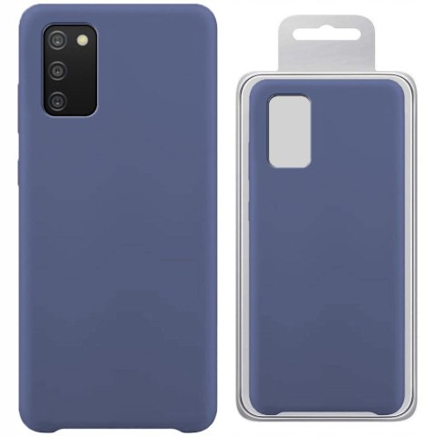 Plecki Silicone do Samsung Galaxy A03s niebieski