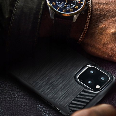 Plecki etui tył Carbon do Samsung Galaxy J3 2017 futerał na telefon czarny