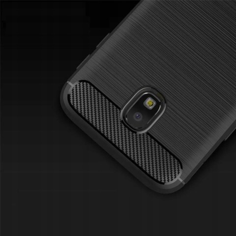 Plecki etui tył Carbon do Samsung Galaxy J3 2017 futerał na telefon czarny