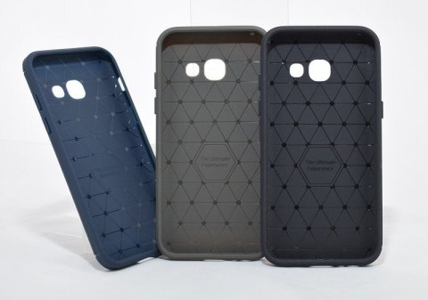 Plecki etui tył Carbon do Samsung Galaxy J3 2017 futerał na telefon czarny
