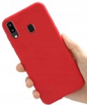 Plecki silkycase do SAMSUNG GALAXY A40 SM-A405F czerwony