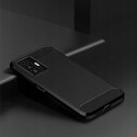 Etui Plecki guma na tył do REALME 8 Carbon Case czarny