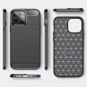 Etui Plecki guma na tył do REALME 8 Carbon Case czarny