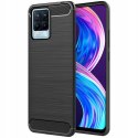 Etui Plecki guma na tył do REALME 8 Carbon Case czarny