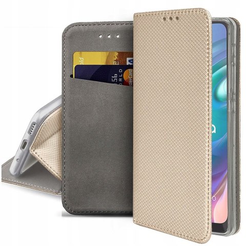 Etui z klapką Smart Magnet do Apple iPhone 15 Plus złoty