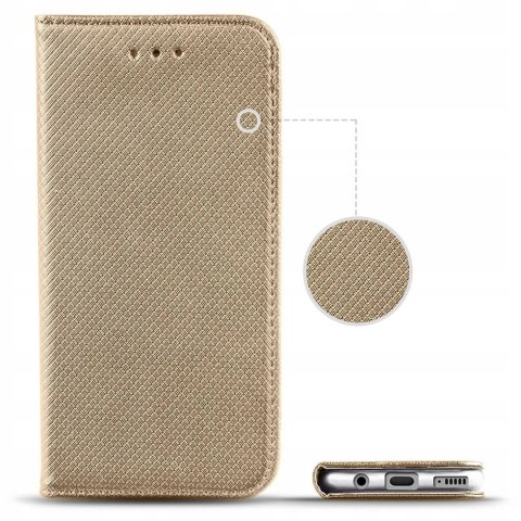 Etui z klapką Smart Magnet do Apple iPhone 15 Plus złoty