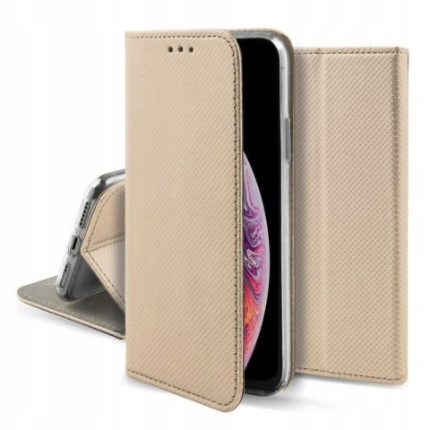 Etui z klapką Smart Magnet do Apple iPhone 15 Plus złoty