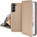 Etui z klapką Smart Magnet do Samsung Galaxy S21 FE złoty