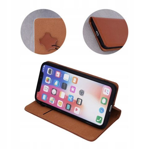 Etui z klapką Smart Pro do Apple iPhone 15 Plus brązowy