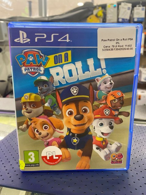 Paw Patrol: On a Roll! PlayStation 4 (PS4) pudełkowa