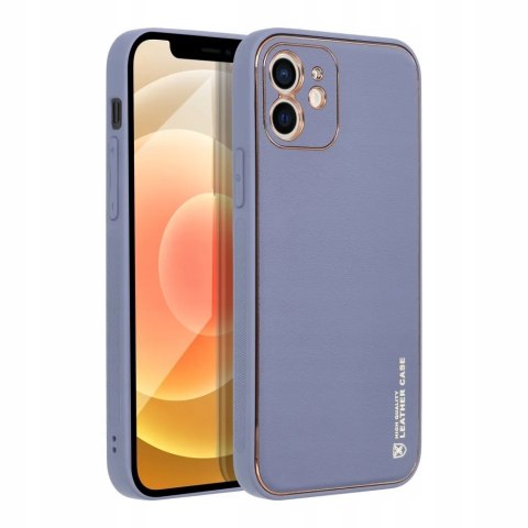 Plecki Forcell Leather Case do Apple iPhone 12 niebieski