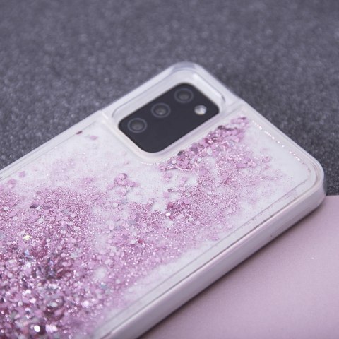 Plecki Liquid Sparkle TPU do Samsung Galaxy A40 fioletowy