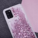 Plecki Liquid Sparkle TPU do Samsung Galaxy A40 fioletowy