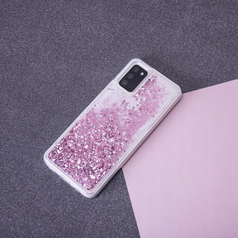 Plecki Liquid Sparkle TPU do Samsung Galaxy A40 fioletowy