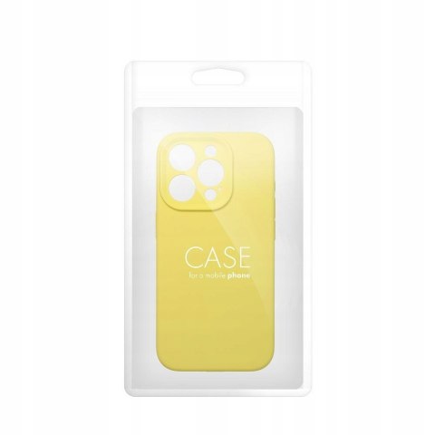 Etui SILICONE 2mm do IPHONE 16 żółty