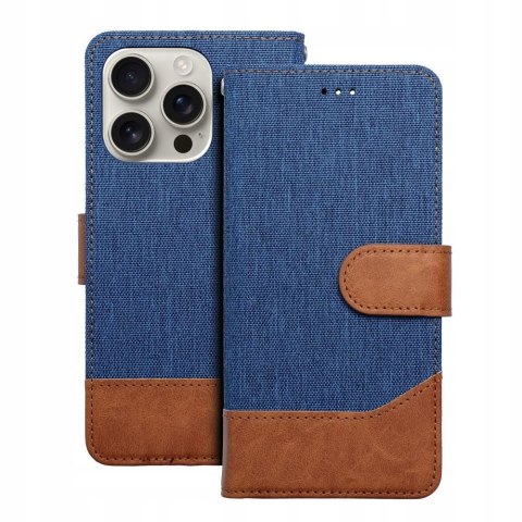 Etui z klapką Jeans Book do Samsung S25 niebieski