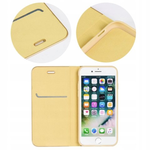 Etui z klapką Luna Book Gold do Samsung Galaxy S23 Ultra złoty