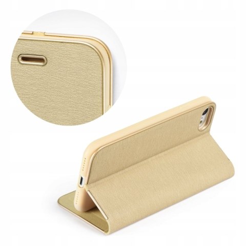 Etui z klapką Luna Book Gold do Samsung Galaxy S23 Ultra złoty