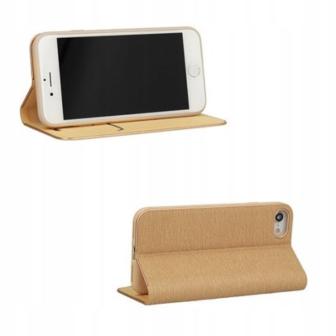 Etui z klapką Luna Book Gold do Samsung Galaxy S23 Ultra złoty