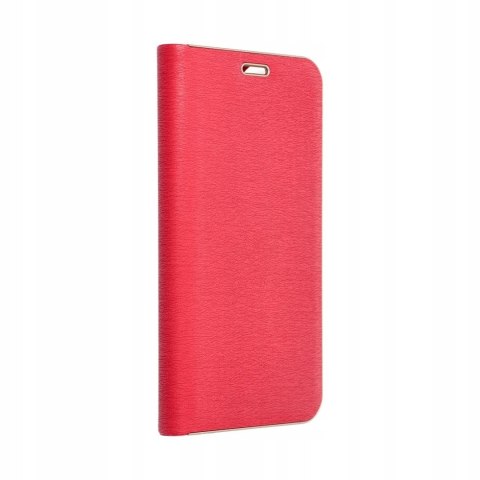Etui z klapką Luna Book do Samsung Galaxy S25 czerwony