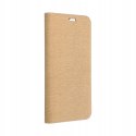 Etui z klapką Luna Book do Samsung Galaxy S25 złoty