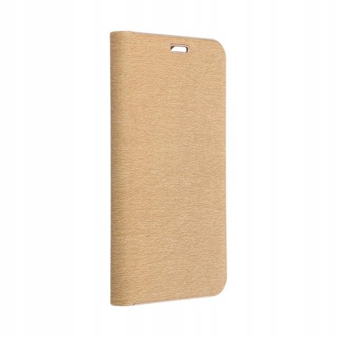 Etui z klapką Luna Book do Samsung Galaxy S25 złoty
