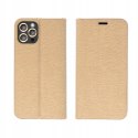 Etui z klapką Luna Book do Samsung Galaxy S25 złoty
