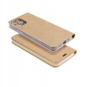 Etui z klapką Luna Book do Samsung Galaxy S25 złoty
