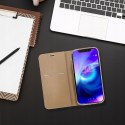 Etui z klapką Luna Book do Samsung Galaxy S25 złoty