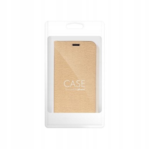 Etui z klapką Luna Book do Samsung Galaxy S25 złoty