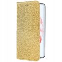 Etui z klapką Shining do Samsung Galaxy S21 Plus złoty
