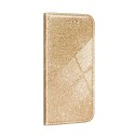 Etui z klapką Shining do Samsung Galaxy S21 Plus złoty
